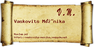 Vaskovits Mónika névjegykártya